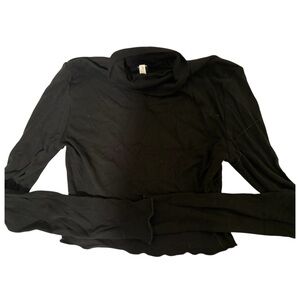 Stylish Black Turtleneck Top